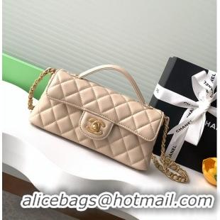 Promotional Chanel Mini Kelly Flap Bag With Top Handle Lambskin AS4299 Light Beige 2026