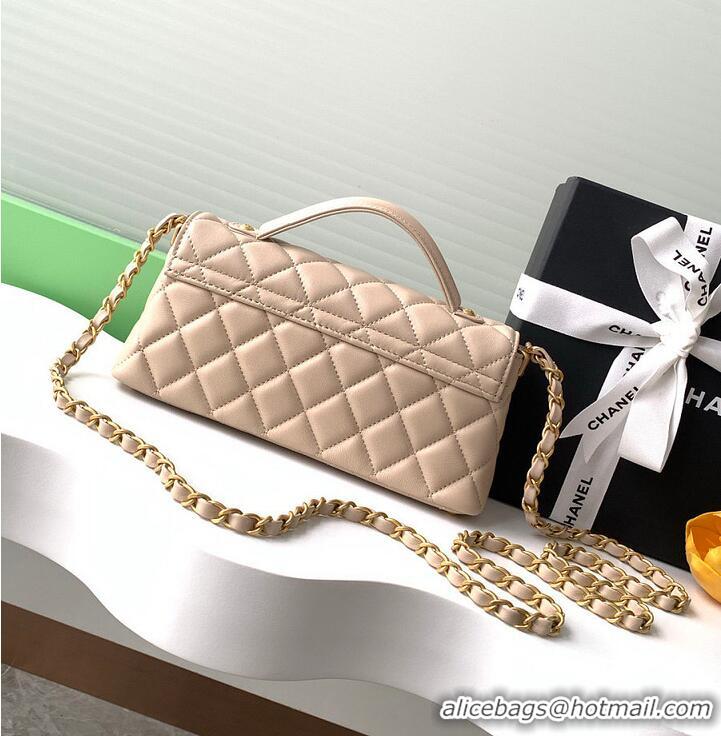 Promotional Chanel Mini Kelly Flap Bag With Top Handle Lambskin AS4299 Light Beige 2026
