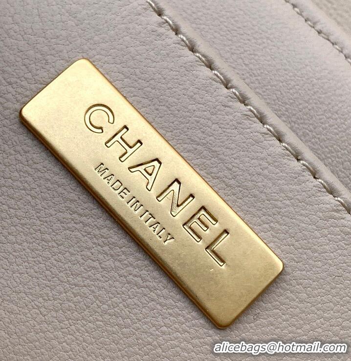 Promotional Chanel Mini Kelly Flap Bag With Top Handle Lambskin AS4299 Light Beige 2026