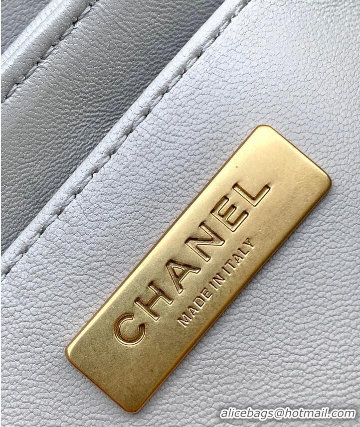 Luxury Cheap Chanel Mini Kelly Flap Bag With Top Handle Lambskin AS4299 Light Grey 2026