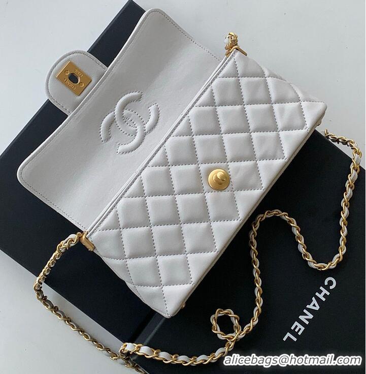 Luxury Cheap Chanel Mini Kelly Flap Bag With Top Handle Lambskin AS4299 Light Grey 2026