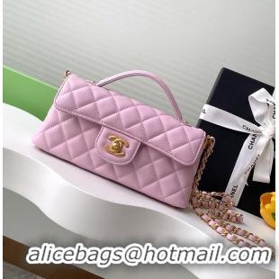 Inexpensive Chanel Mini Kelly Flap Bag With Top Handle Lambskin AS4299 Pink 2026