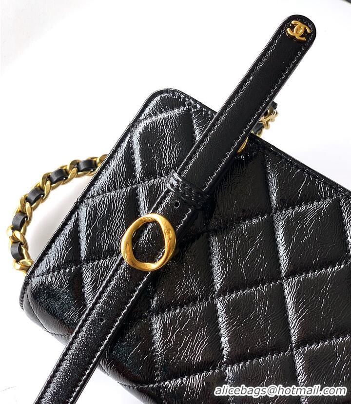 Best Price Chanel Small Flap Bag Patent Lambskin & Gold-Tone Metal AS4289 Black 2026