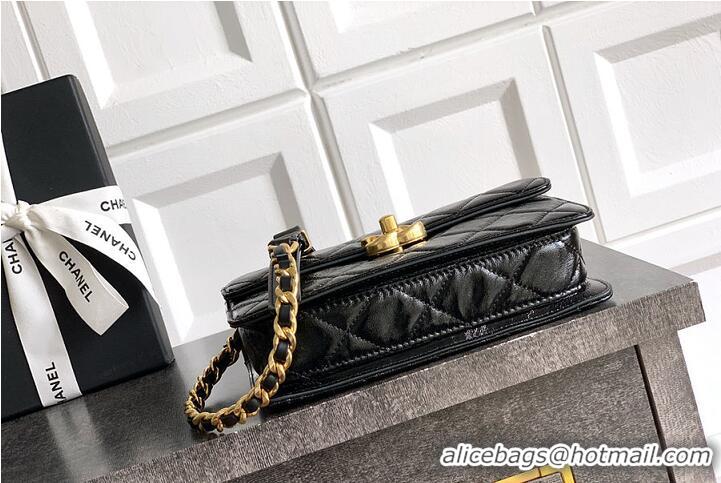 Best Price Chanel Small Flap Bag Patent Lambskin & Gold-Tone Metal AS4289 Black 2026