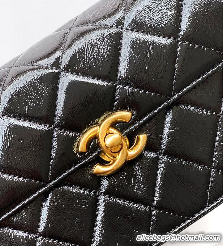 Best Price Chanel Small Flap Bag Patent Lambskin & Gold-Tone Metal AS4289 Black 2026