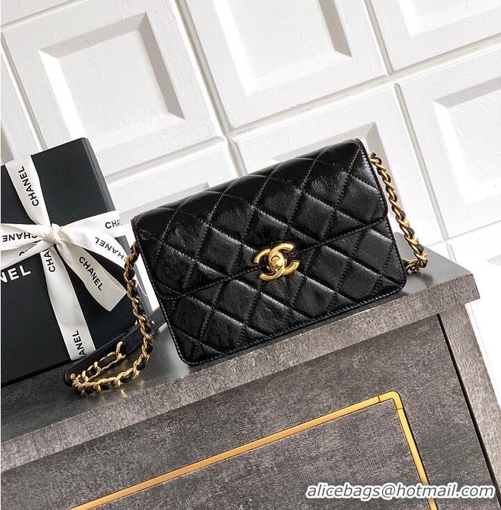 Best Price Chanel Small Flap Bag Patent Lambskin & Gold-Tone Metal AS4289 Black 2026
