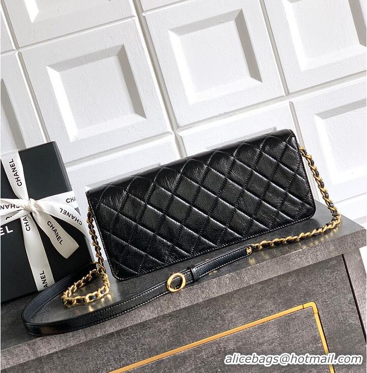 Market Sells Chanel Large Flap Bag Patent Lambskin & Gold-Tone Metal AS4279 Black 2026