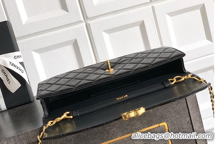 Market Sells Chanel Large Flap Bag Patent Lambskin & Gold-Tone Metal AS4279 Black 2026