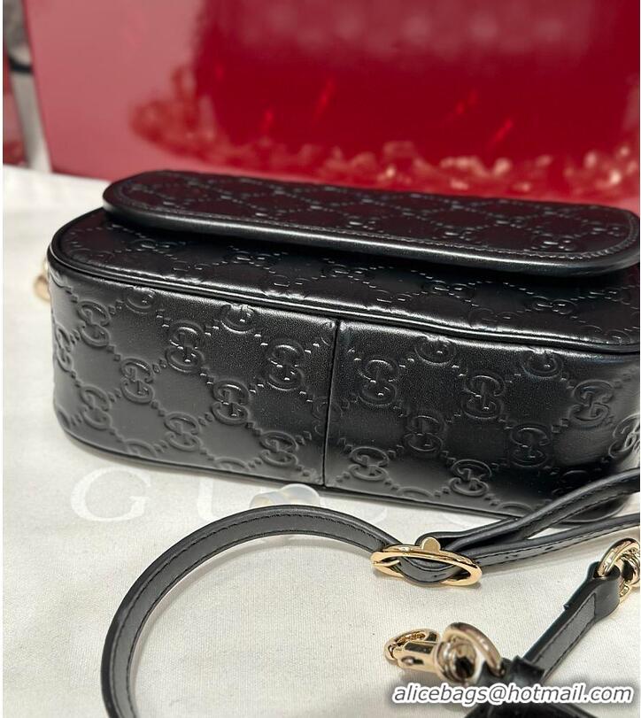 Best Quality Gucci GG Matelasse Mini Bag In Leather 589563 Black 2026