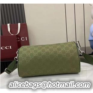 Grade Design Gucci GG Canvas Small Cylinder Bag GG Canvas 589564 Forest Green 2026