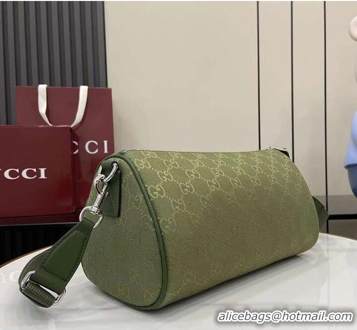 Grade Design Gucci GG Canvas Small Cylinder Bag GG Canvas 589564 Forest Green 2026