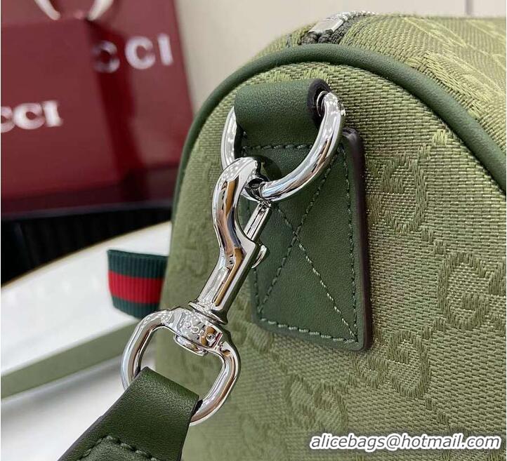 Grade Design Gucci GG Canvas Small Cylinder Bag GG Canvas 589564 Forest Green 2026