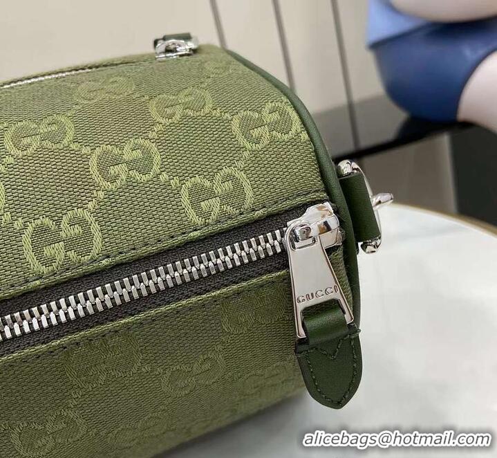 Grade Design Gucci GG Canvas Small Cylinder Bag GG Canvas 589564 Forest Green 2026