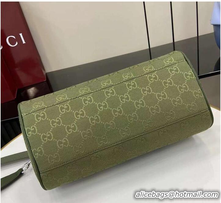 Grade Design Gucci GG Canvas Small Cylinder Bag GG Canvas 589564 Forest Green 2026
