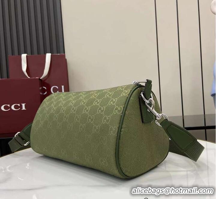 Grade Design Gucci GG Canvas Small Cylinder Bag GG Canvas 589564 Forest Green 2026