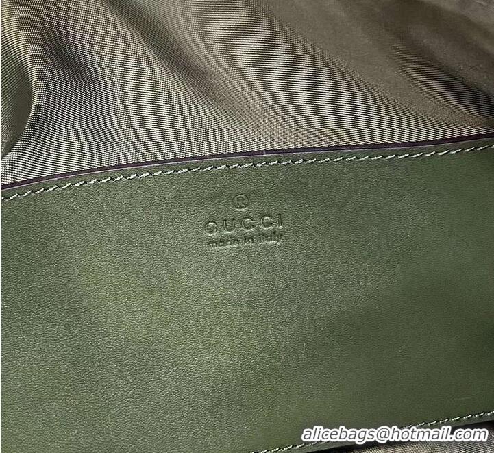 Grade Design Gucci GG Canvas Small Cylinder Bag GG Canvas 589564 Forest Green 2026
