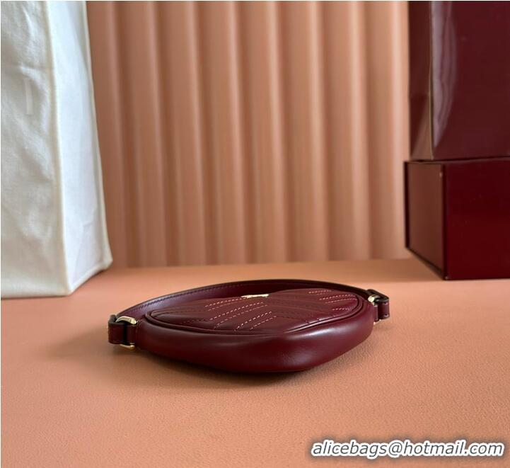 Super Quality Gucci Heart-Shaped GG Marmont Mini Bag 589565 Red 2026