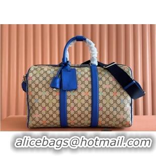 Traditional Specials Gucci GG Multicolor Medium Duffle In Fabric 589566 Beige/Dark Brown 2026
