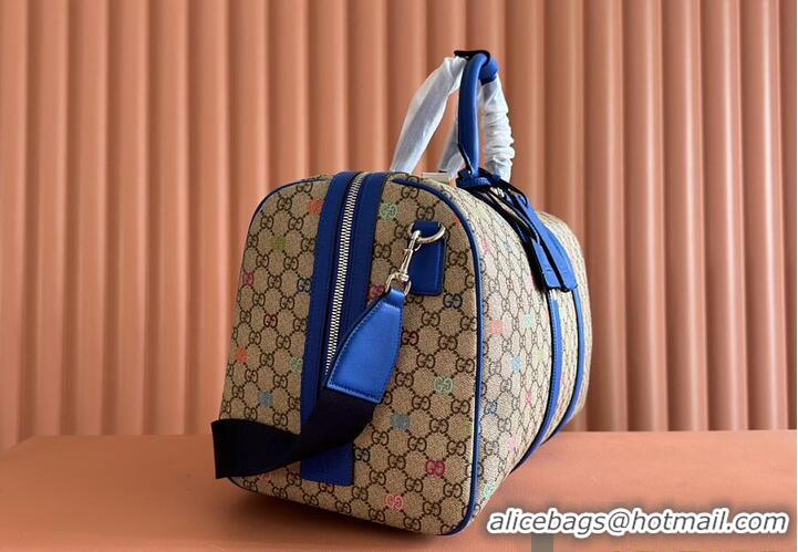 Traditional Specials Gucci GG Multicolor Medium Duffle In Fabric 589566 Beige/Dark Brown 2026