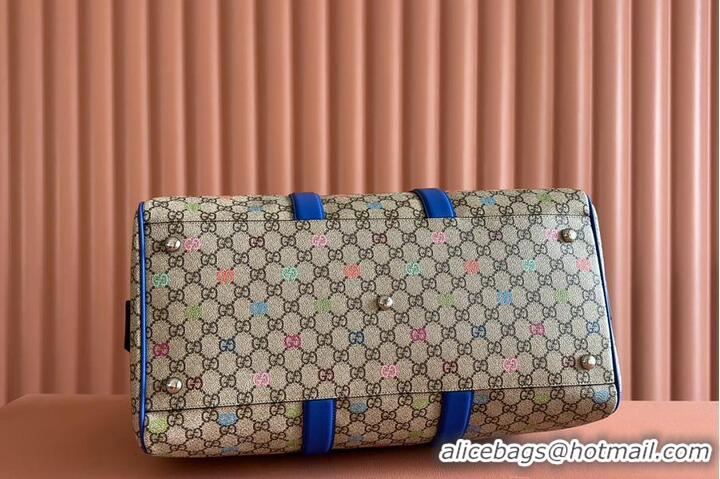 Traditional Specials Gucci GG Multicolor Medium Duffle In Fabric 589566 Beige/Dark Brown 2026