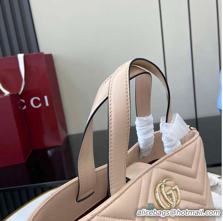 Unique Discount Gucci Betty Chevron Leather Small Tote Bag 847386 Beige 2026