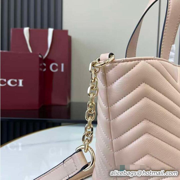 Unique Discount Gucci Betty Chevron Leather Small Tote Bag 847386 Beige 2026