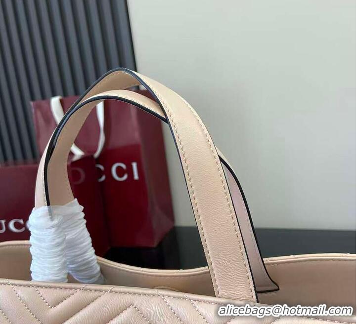 Shop Discount Gucci Betty Chevron Leather Medium Tote Bag 847387 Beige 2026