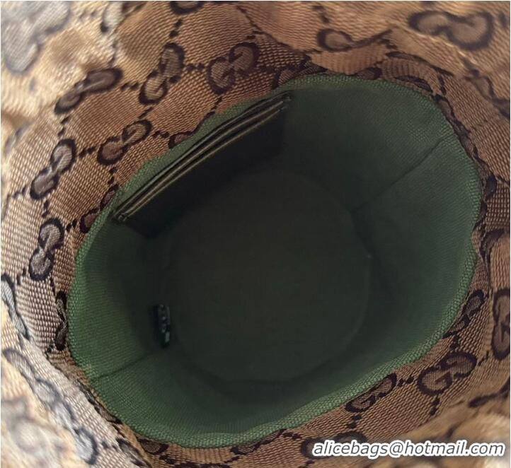 Inexpensive Gucci Ophidia GG Leather And Canvas Mini Bucket Bag ‎760202 Beige/Brown 2026
