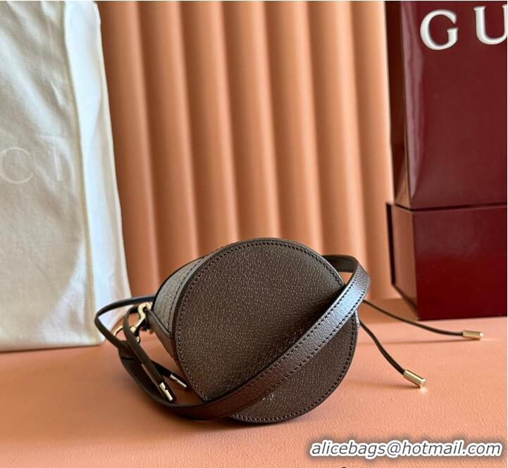 Inexpensive Gucci Ophidia GG Leather And Canvas Mini Bucket Bag ‎760202 Beige/Brown 2026