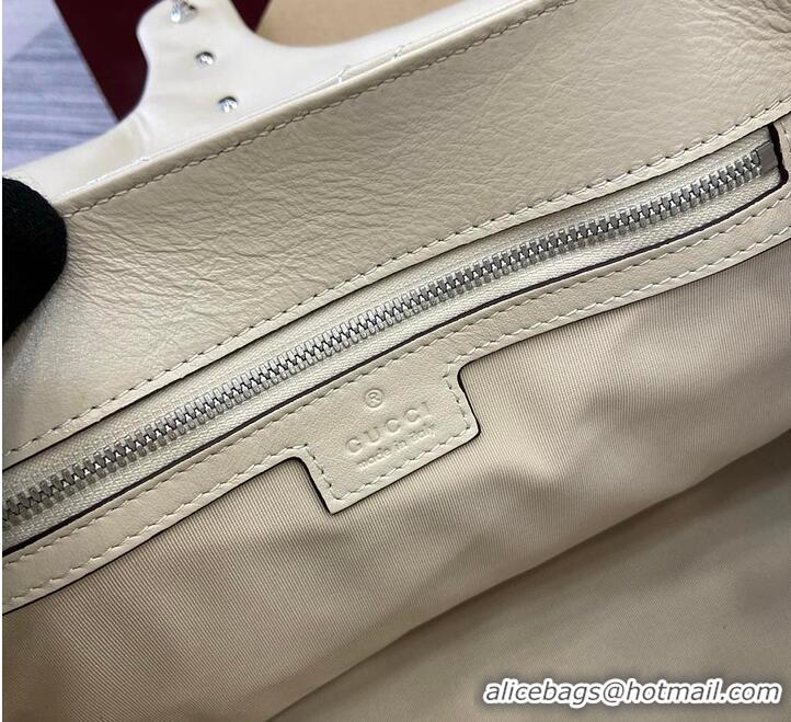 Buy Discount Gucci GG Marmont Leather Medium Shoulder Bag 850676 Ivory 2026