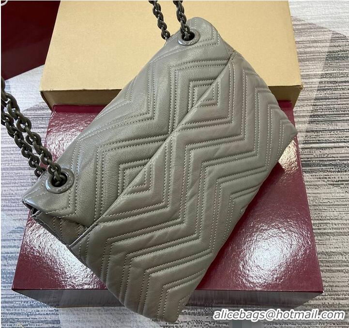 Famous Brand Gucci GG Marmont Leather Medium Shoulder Bag 850676 Dusty Grey 2026