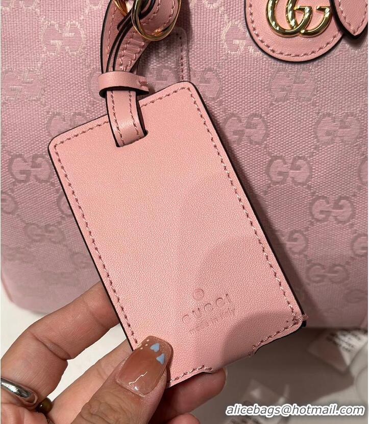 Famous Brand Gucci Ophidia Medium Boston Bag GG Canvas 857595 Pink 2026