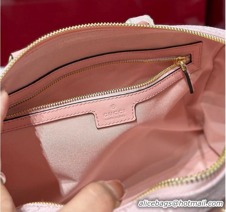 Famous Brand Gucci Ophidia Medium Boston Bag GG Canvas 857595 Pink 2026