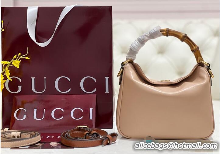 Buy Discount Gucci Diana Small Shoulder bag In Leather 746251 Beige 2026