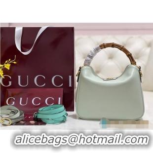 Best Quality Gucci Diana Small Shoulder bag In Leather 746251 Light Mint 2026