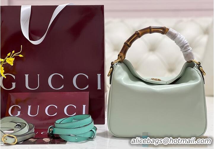 Best Quality Gucci Diana Small Shoulder bag In Leather 746251 Light Mint 2026
