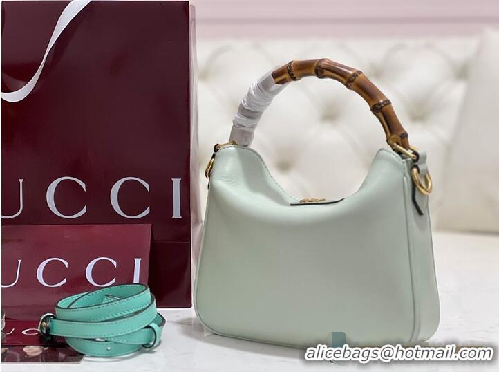 Best Quality Gucci Diana Small Shoulder bag In Leather 746251 Light Mint 2026