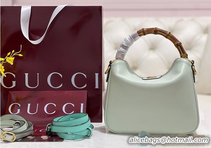 Best Quality Gucci Diana Small Shoulder bag In Leather 746251 Light Mint 2026