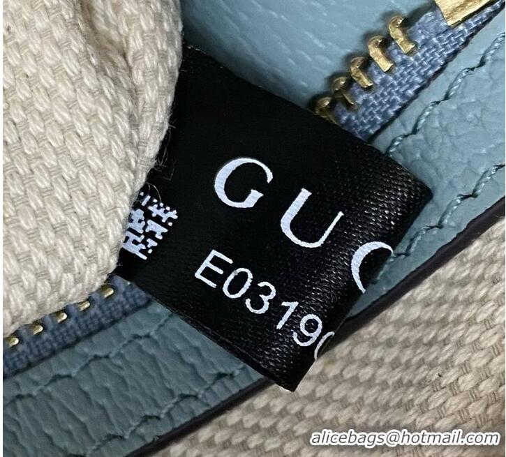 Original Cheap Gucci Ophidia Supreme Canvas Womens Crossbody Bag 658575 Light Blue 2026