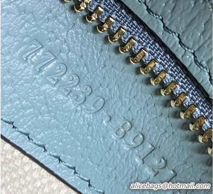 Original Cheap Gucci Ophidia Supreme Canvas Womens Crossbody Bag 658575 Light Blue 2026