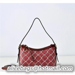 Top Grade Gucci Printed GG Small Shoulder Bag 815119 Red/Pink 2026