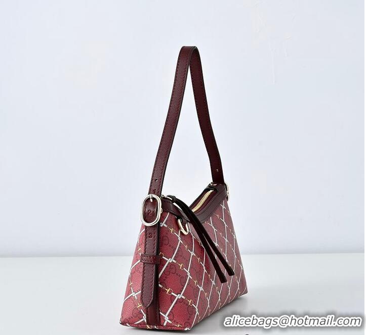 Top Grade Gucci Printed GG Small Shoulder Bag 815119 Red/Pink 2026