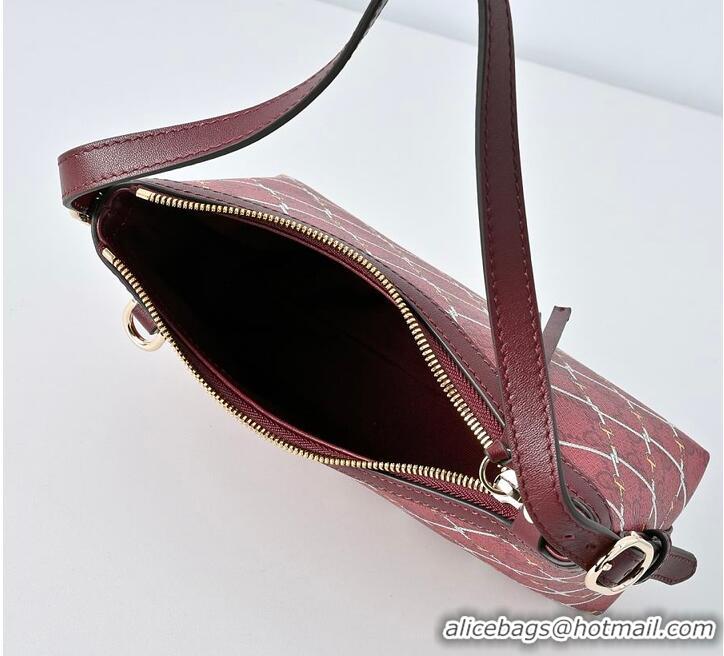 Top Grade Gucci Printed GG Small Shoulder Bag 815119 Red/Pink 2026