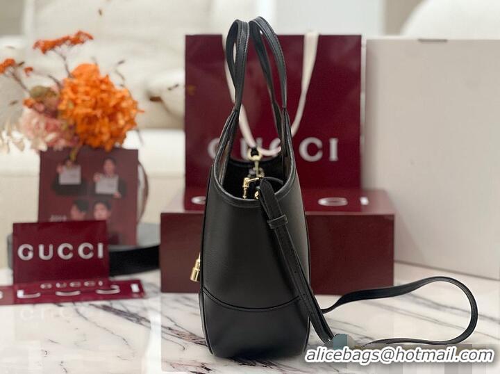 Modern Classic Gucci Mercato Small Tote Bag In Leather 211132 Black 2026