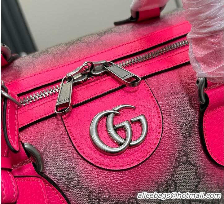 Top Design Gucci GG Medium Duffle Bag In GG Fabric 834962 Beige/Pink 2026