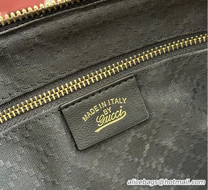 Cheapest Gucci Borsetto Medium Boston Bag In Suede 866732 Black 2026