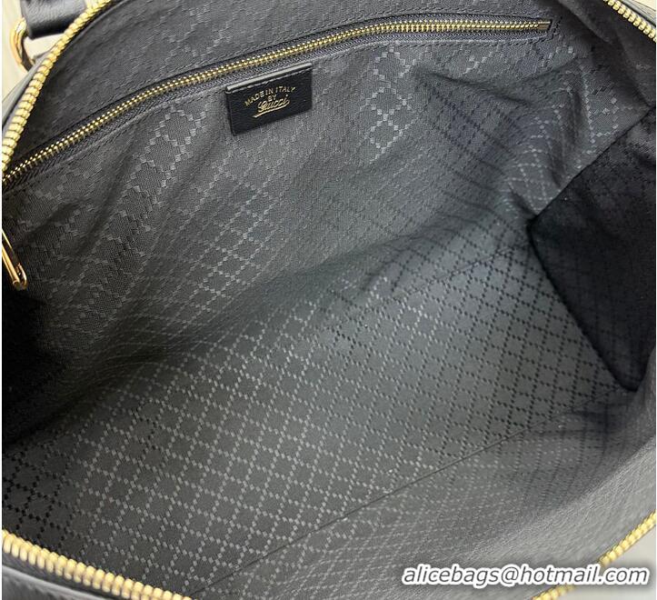 Top Quality Gucci Borsetto Large Boston Bag In Suede 866733 Black 2026