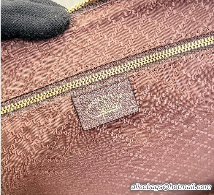Promotional Gucci Borsetto Large Boston Bag In Suede 866733 Dark Brown 2026