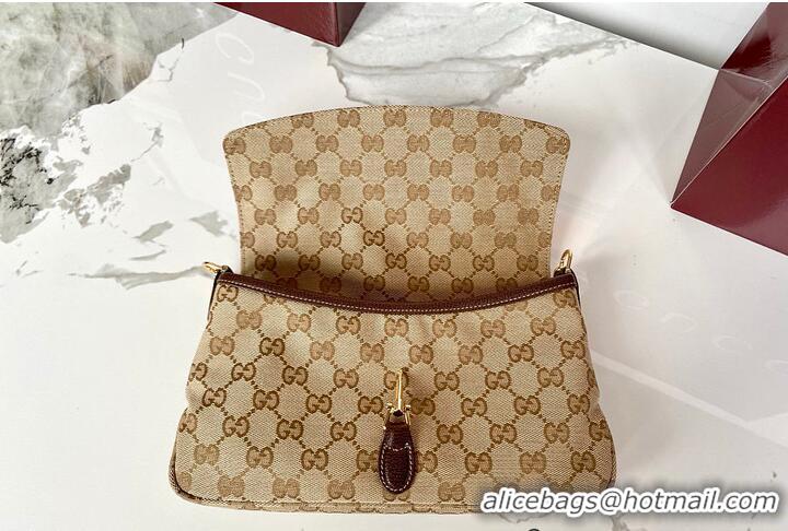 Discount Gucci Aperitivo Medium Shoulder Bag In GG Canvas 895203 Beige/Dark Brown 2026