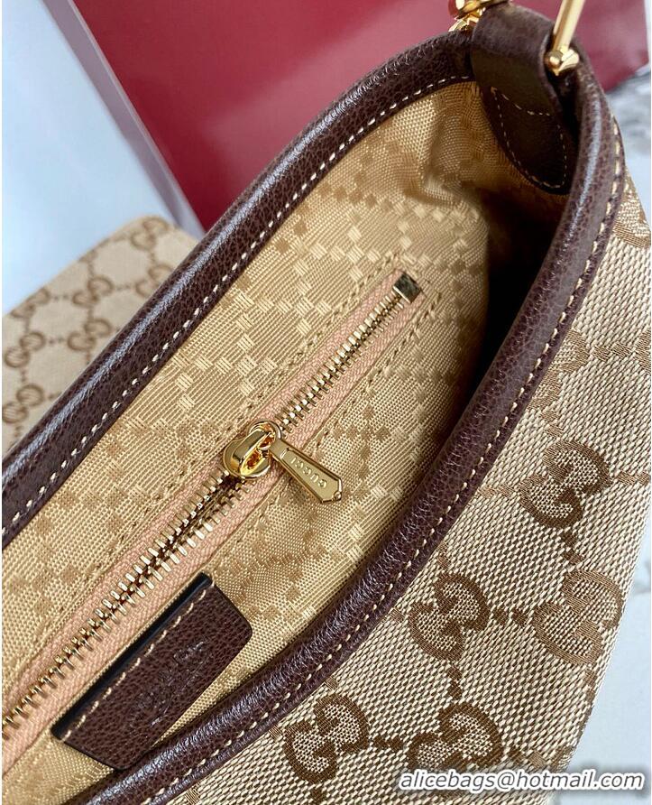 Discount Gucci Aperitivo Medium Shoulder Bag In GG Canvas 895203 Beige/Dark Brown 2026